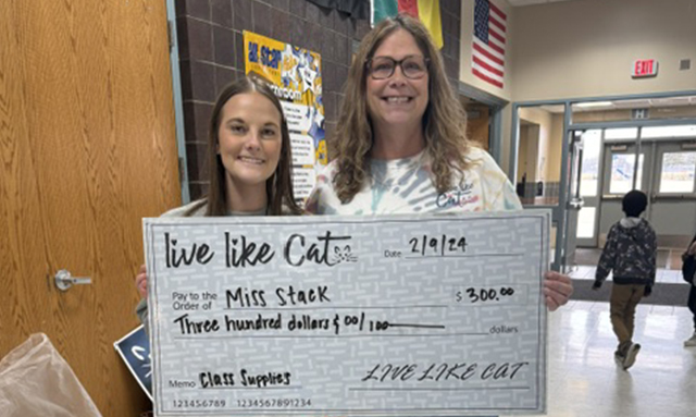 Live Like Cat First Year Teacher Grant Recipient 2023